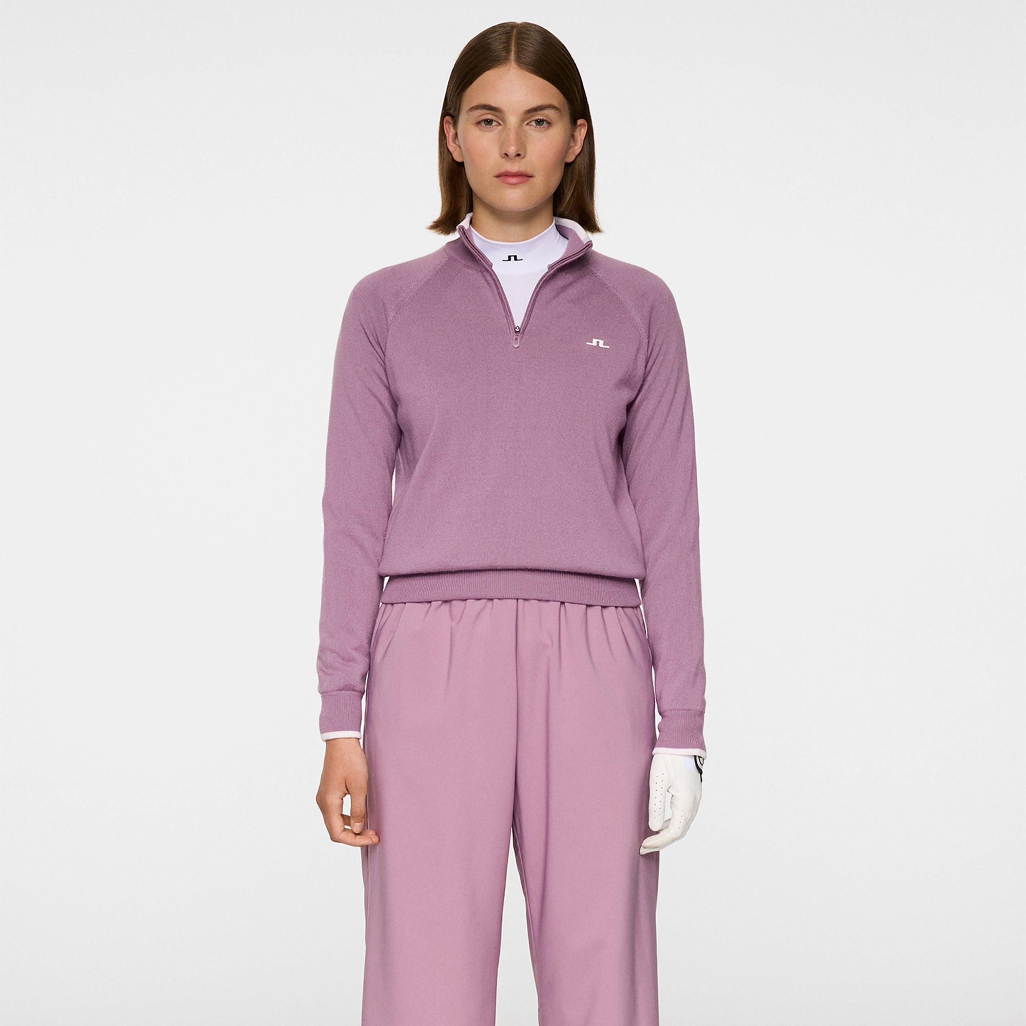 J Lindeberg Ruth Windbreaker Ladies Golf Sweater Very Grape